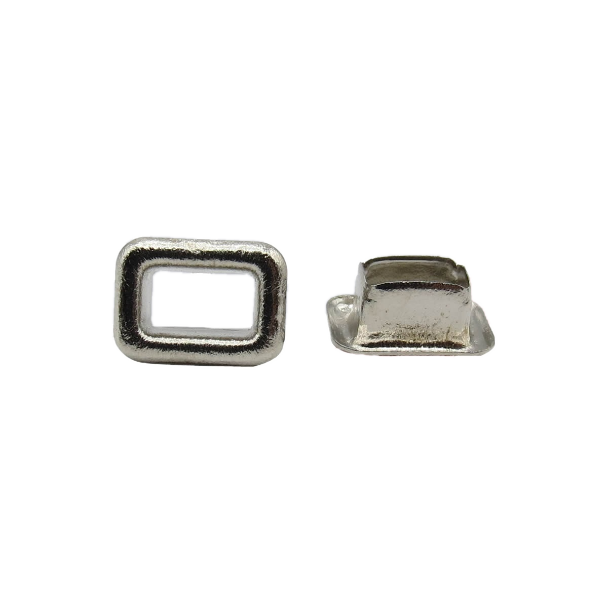 Rectangle Iron Eyelet Nickel